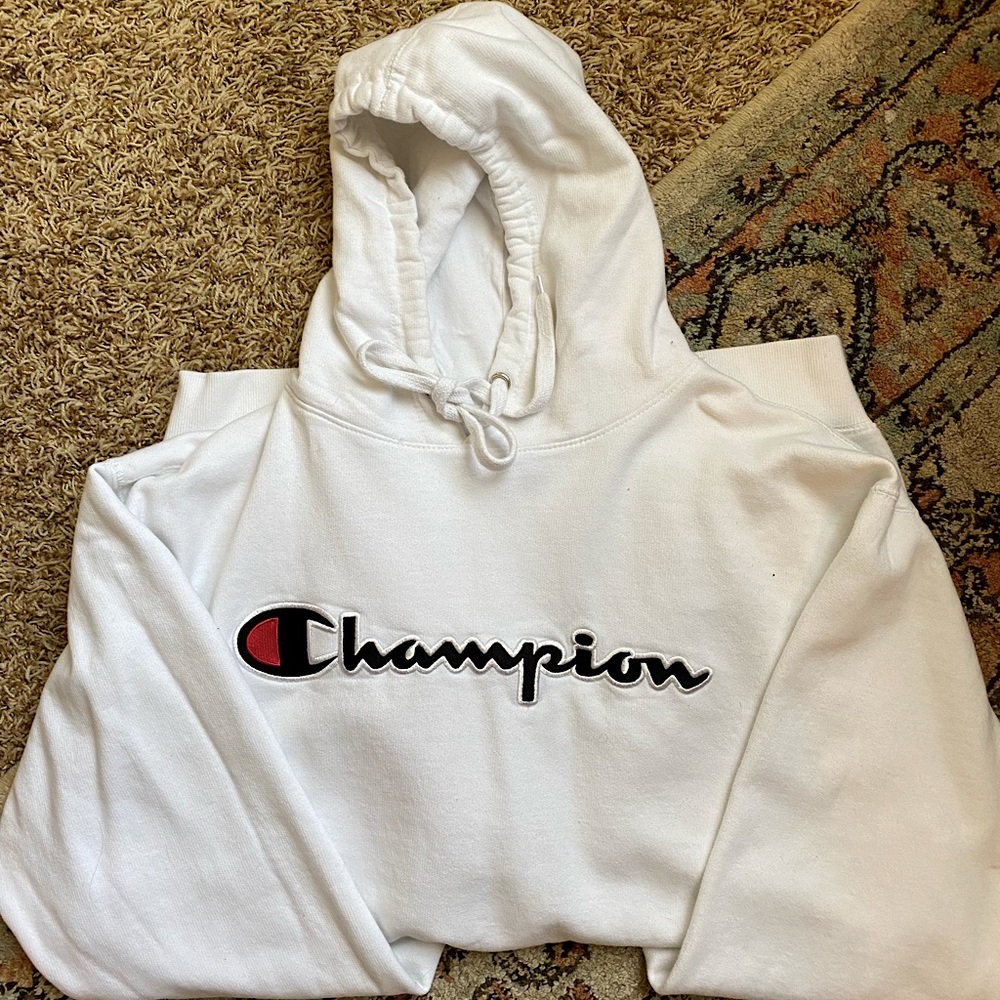 New Champion White Hoodie